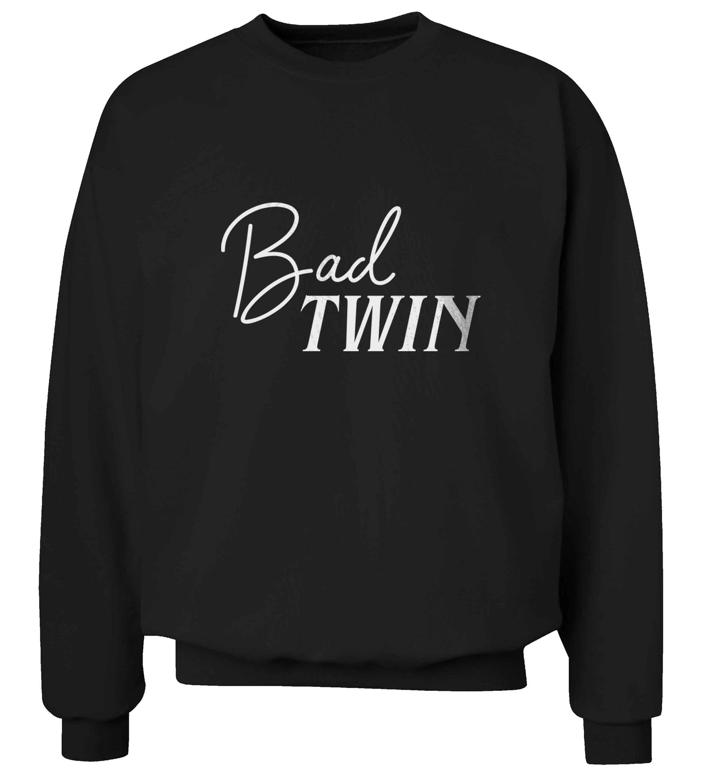 Bad twin adult's unisex black sweater 2XL