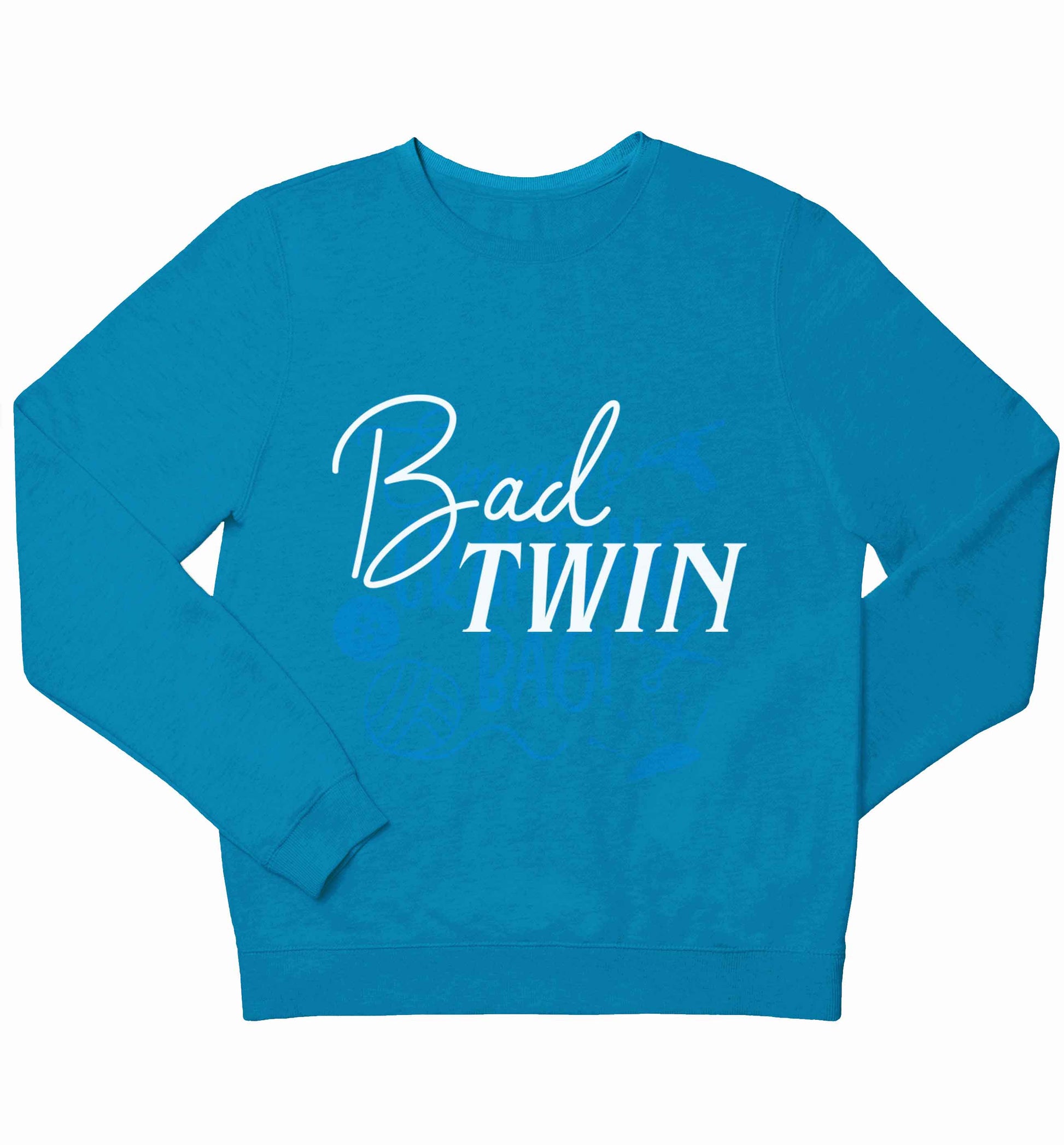 Bad twin children's blue sweater 12-13 Years