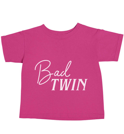 Bad twin pink baby toddler Tshirt 2 Years