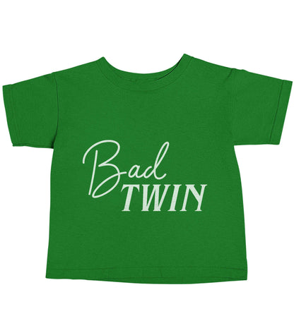 Bad twin green baby toddler Tshirt 2 Years