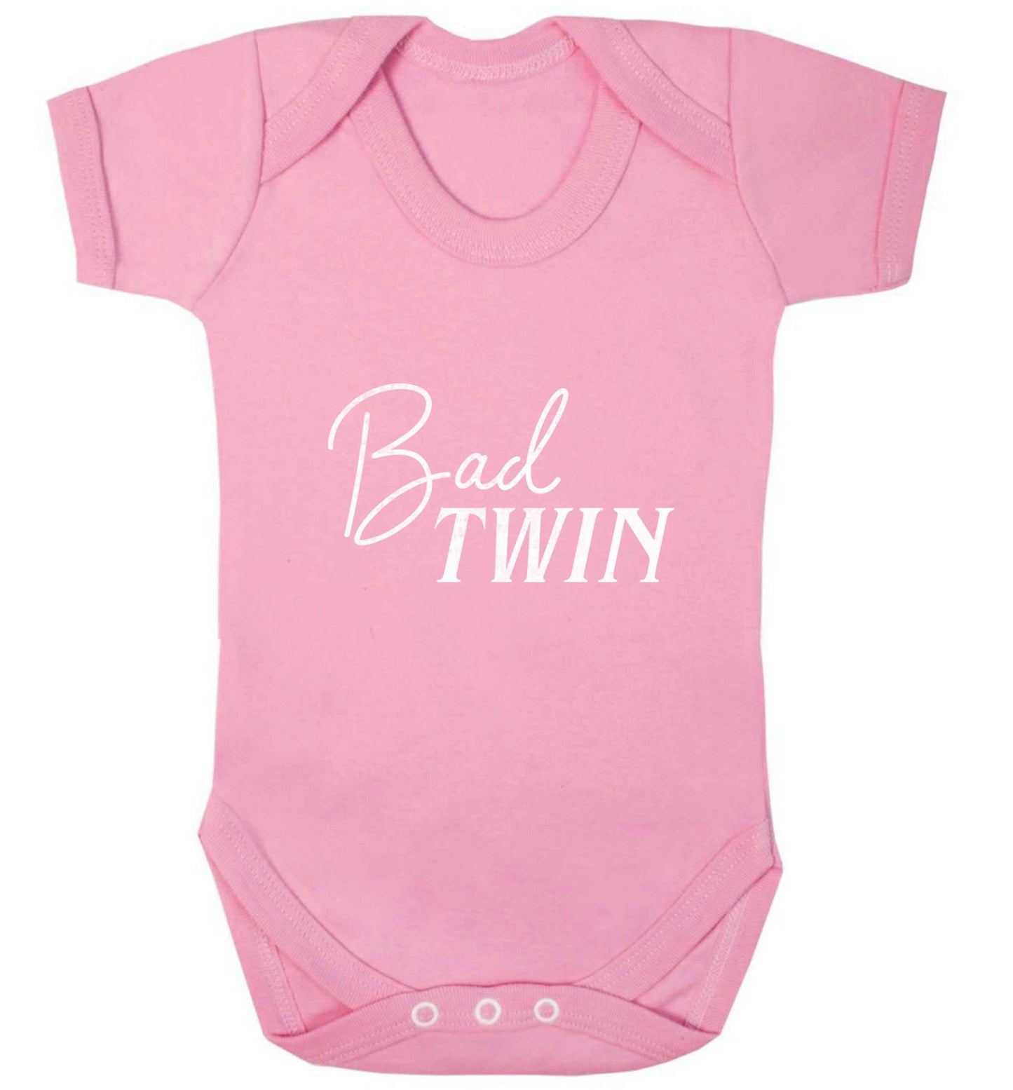 Bad twin baby vest pale pink 18-24 months