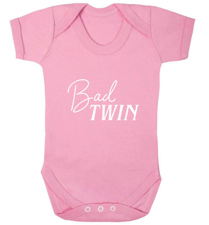 Bad twin baby vest pale pink 18-24 months