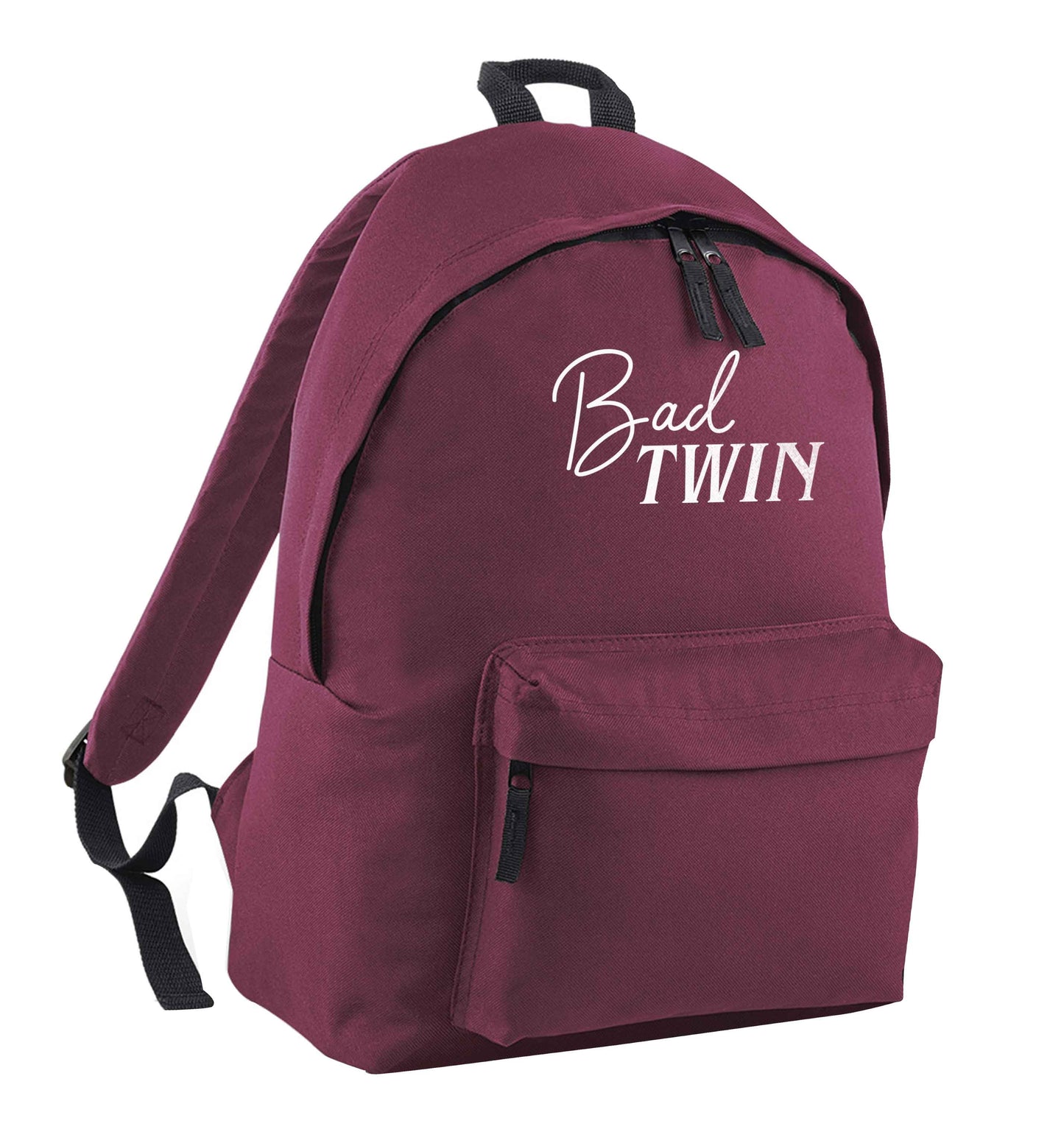 Bad twin maroon children's backpack