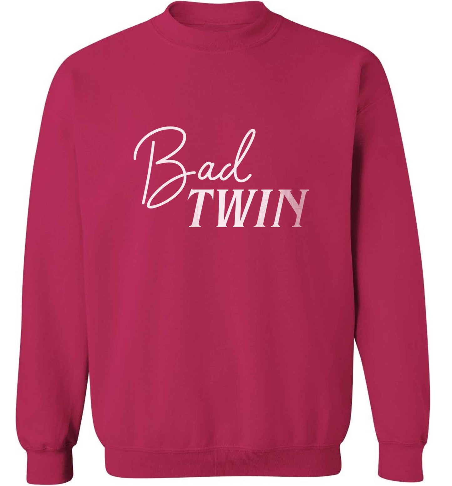 Bad twin adult's unisex pink sweater 2XL
