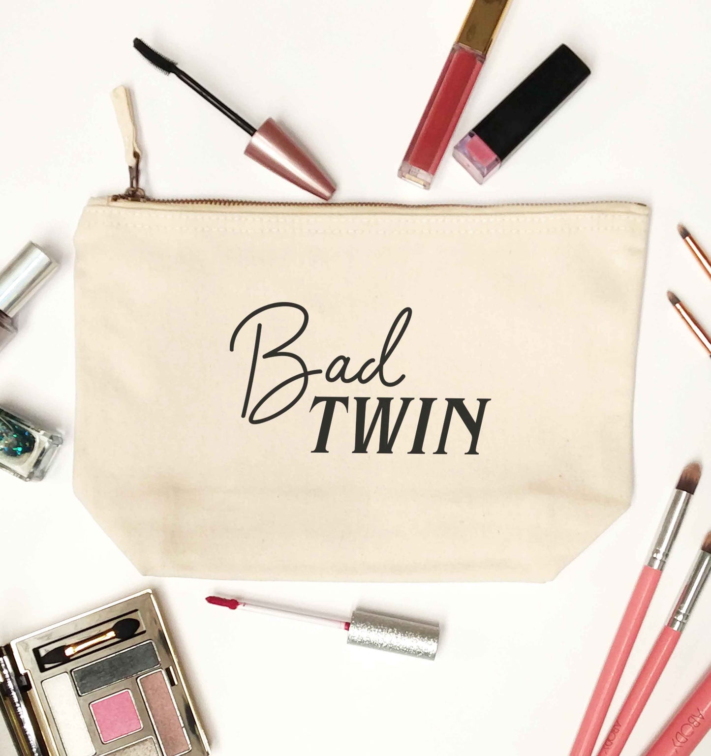 Bad twin natural makeup bag