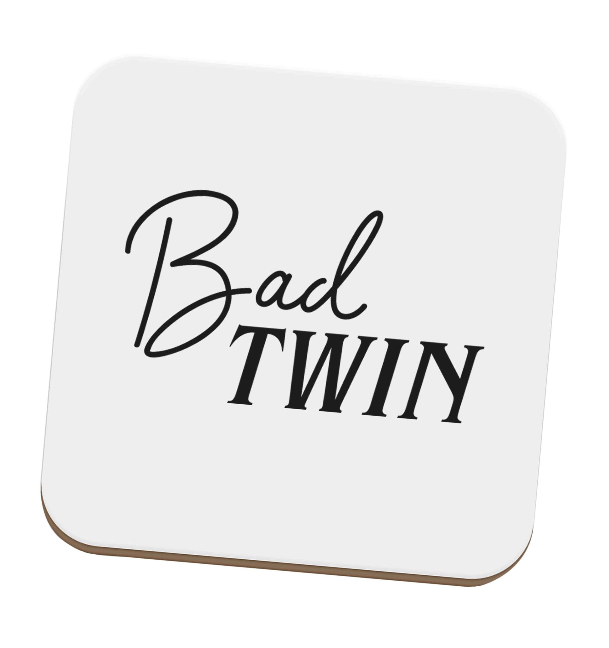 Bad twin set of four coasters