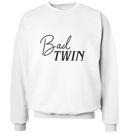 Bad twin adult's unisex white sweater 2XL