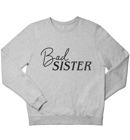 Bad sister children's grey sweater 12-13 Years