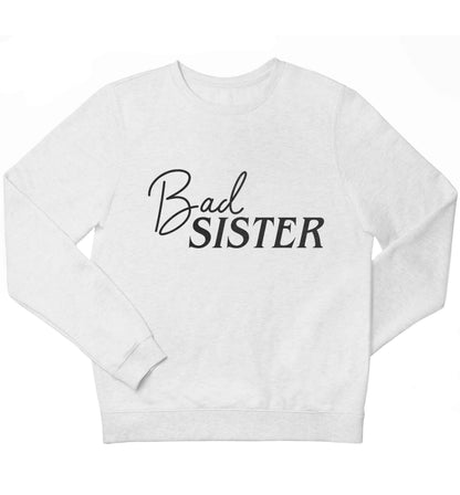 Bad sister children's white sweater 12-13 Years