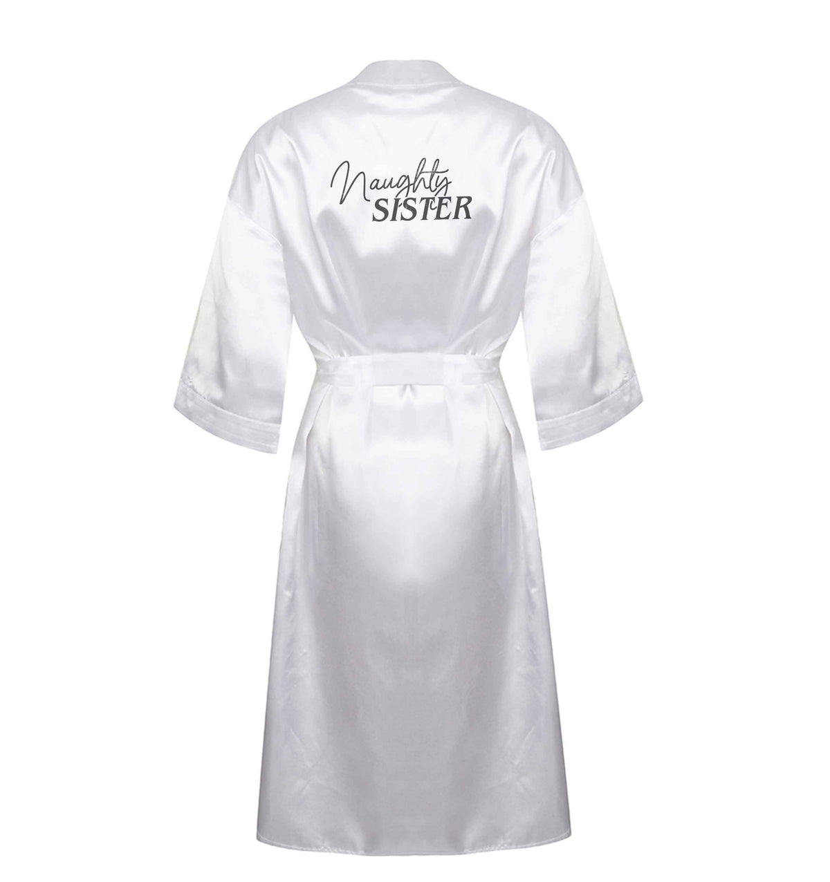 Naughty Sister XL/XXL white ladies dressing gown size 16/18
