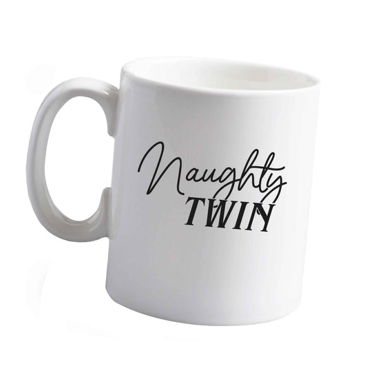10 oz Naughty twin ceramic mug right handed