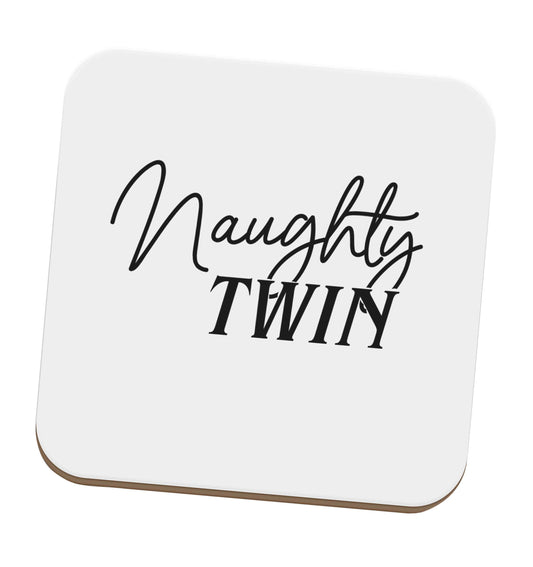 Naughty twin set of four coasters