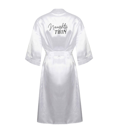 Naughty twin XL/XXL white ladies dressing gown size 16/18