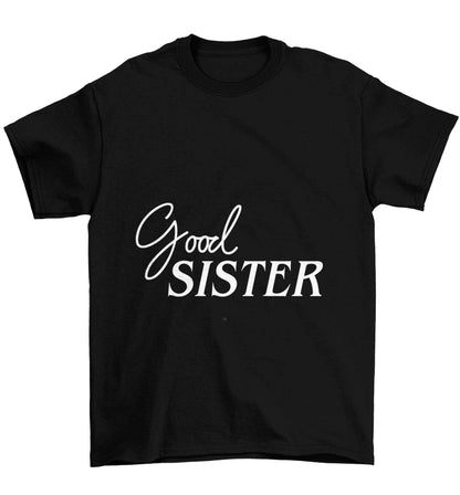 Good sister Children's black Tshirt 12-13 Years