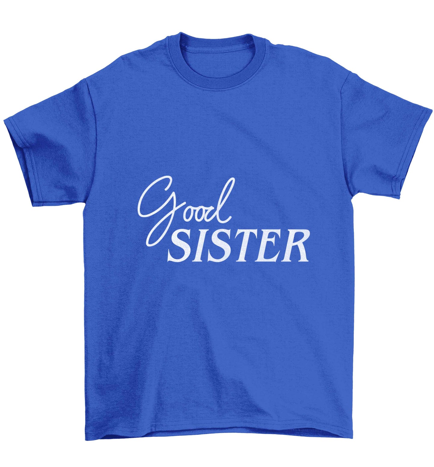 Good sister Children's blue Tshirt 12-13 Years