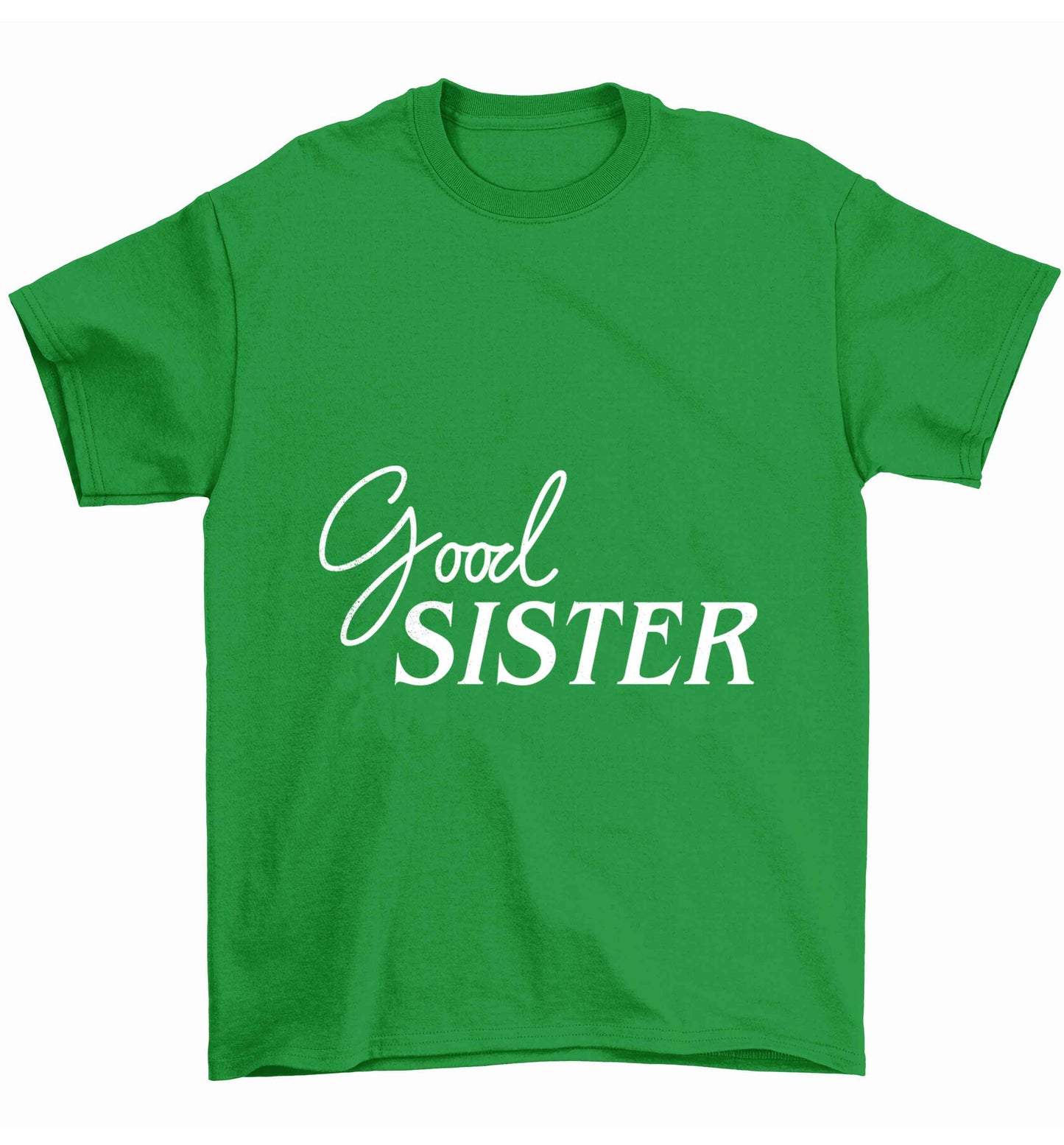 Good sister Children's green Tshirt 12-13 Years