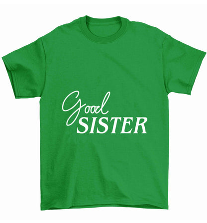 Good sister Children's green Tshirt 12-13 Years