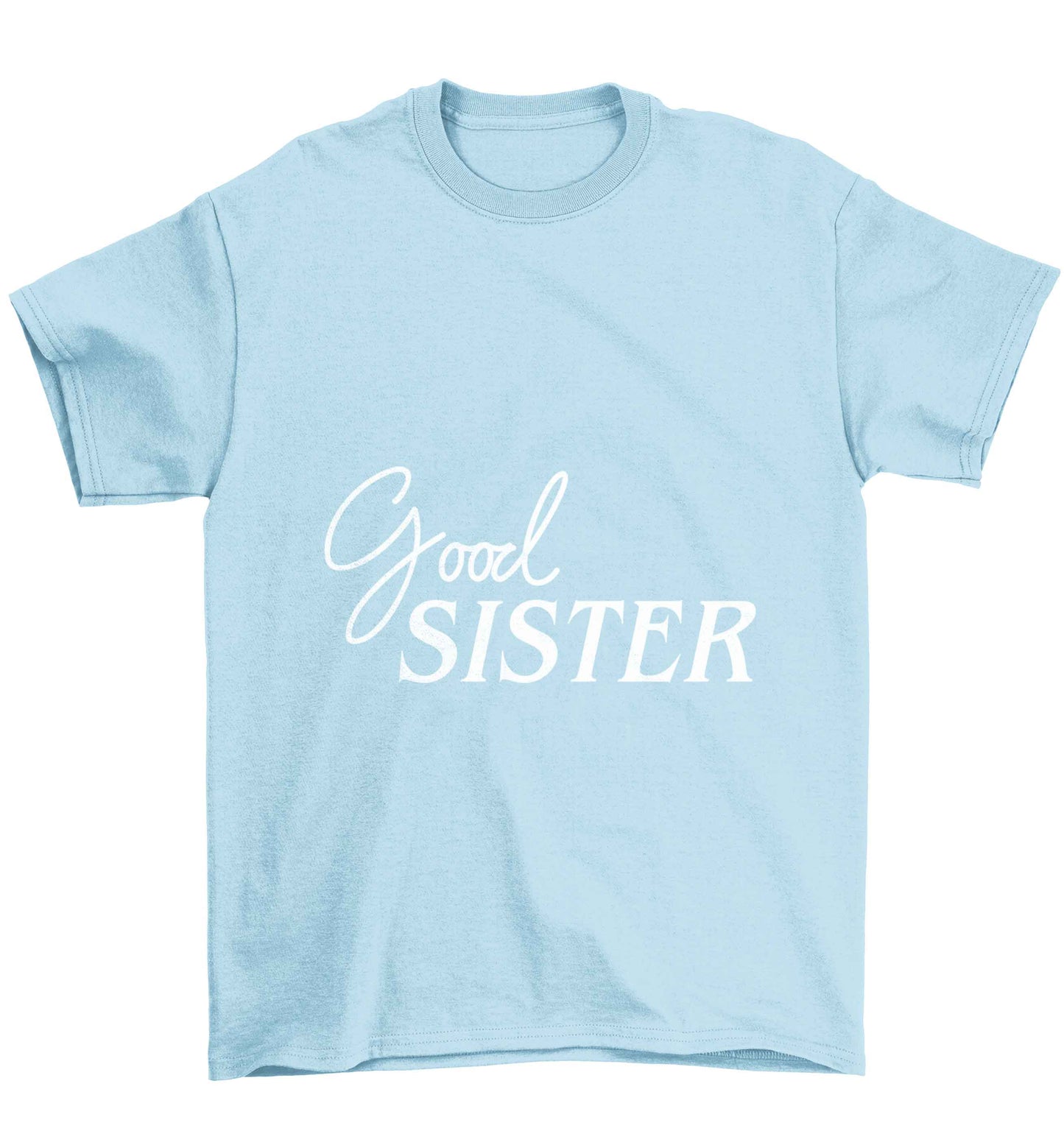 Good sister Children's light blue Tshirt 12-13 Years