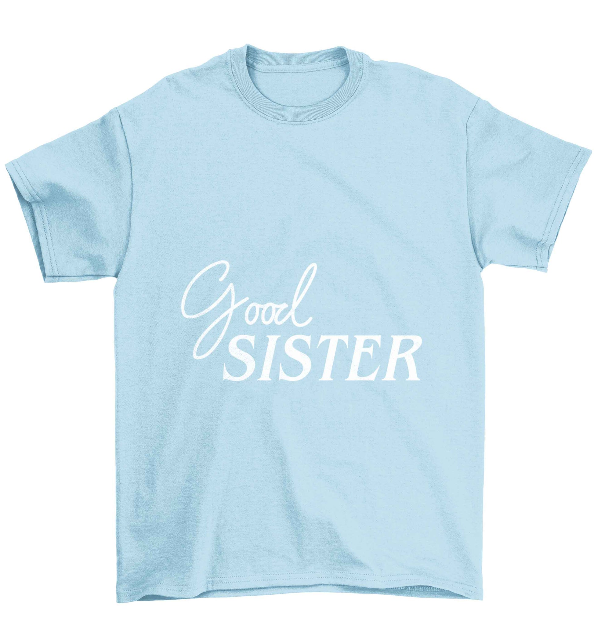 Good sister Children's light blue Tshirt 12-13 Years