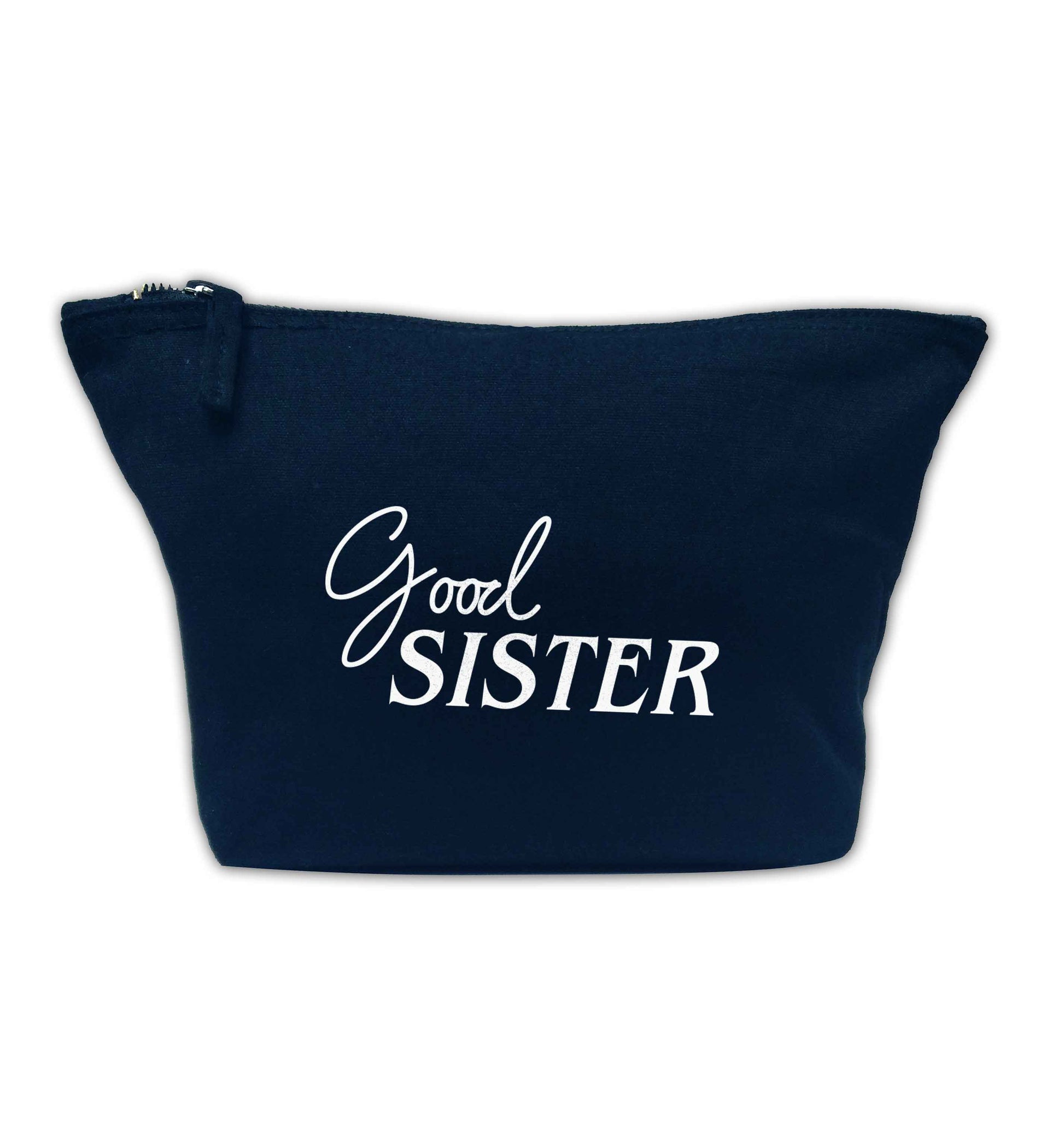 Good sister navy makeup bag
