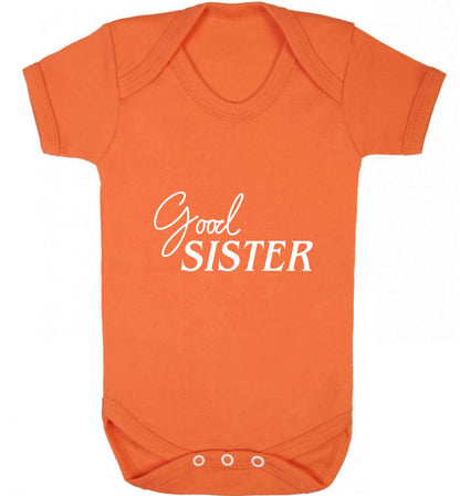Good sister baby vest orange 18-24 months