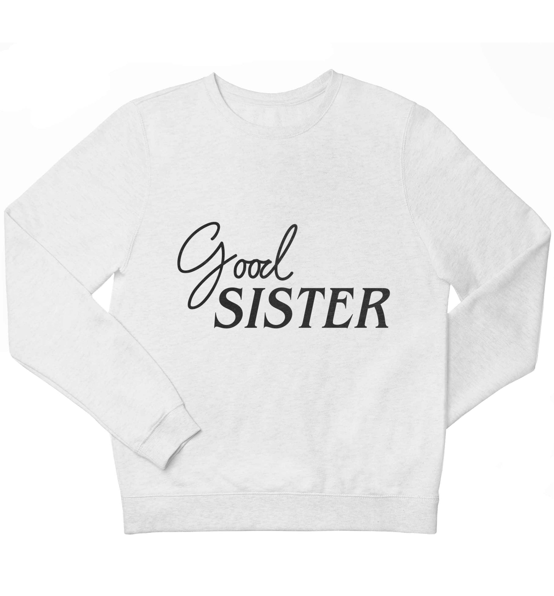 Good sister children's white sweater 12-13 Years