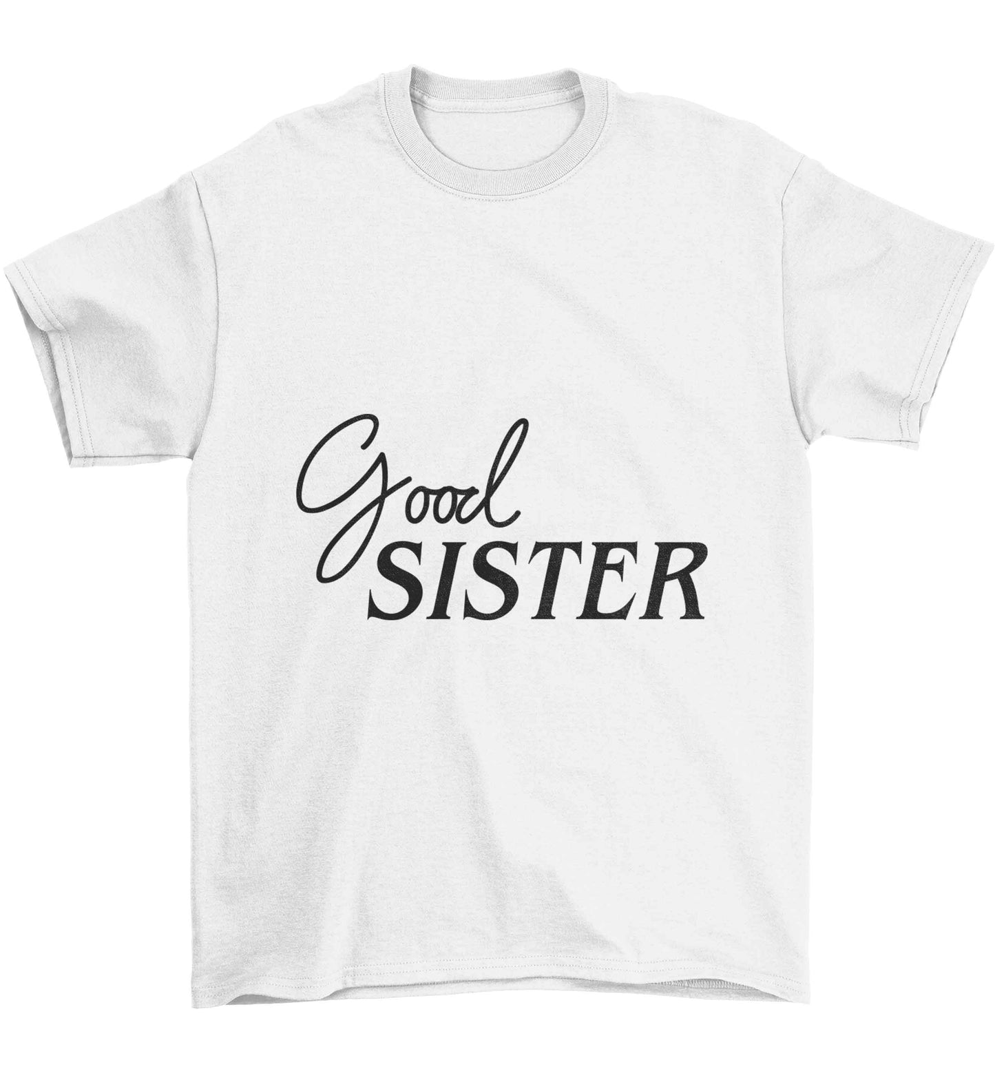 Good sister Children's white Tshirt 12-13 Years