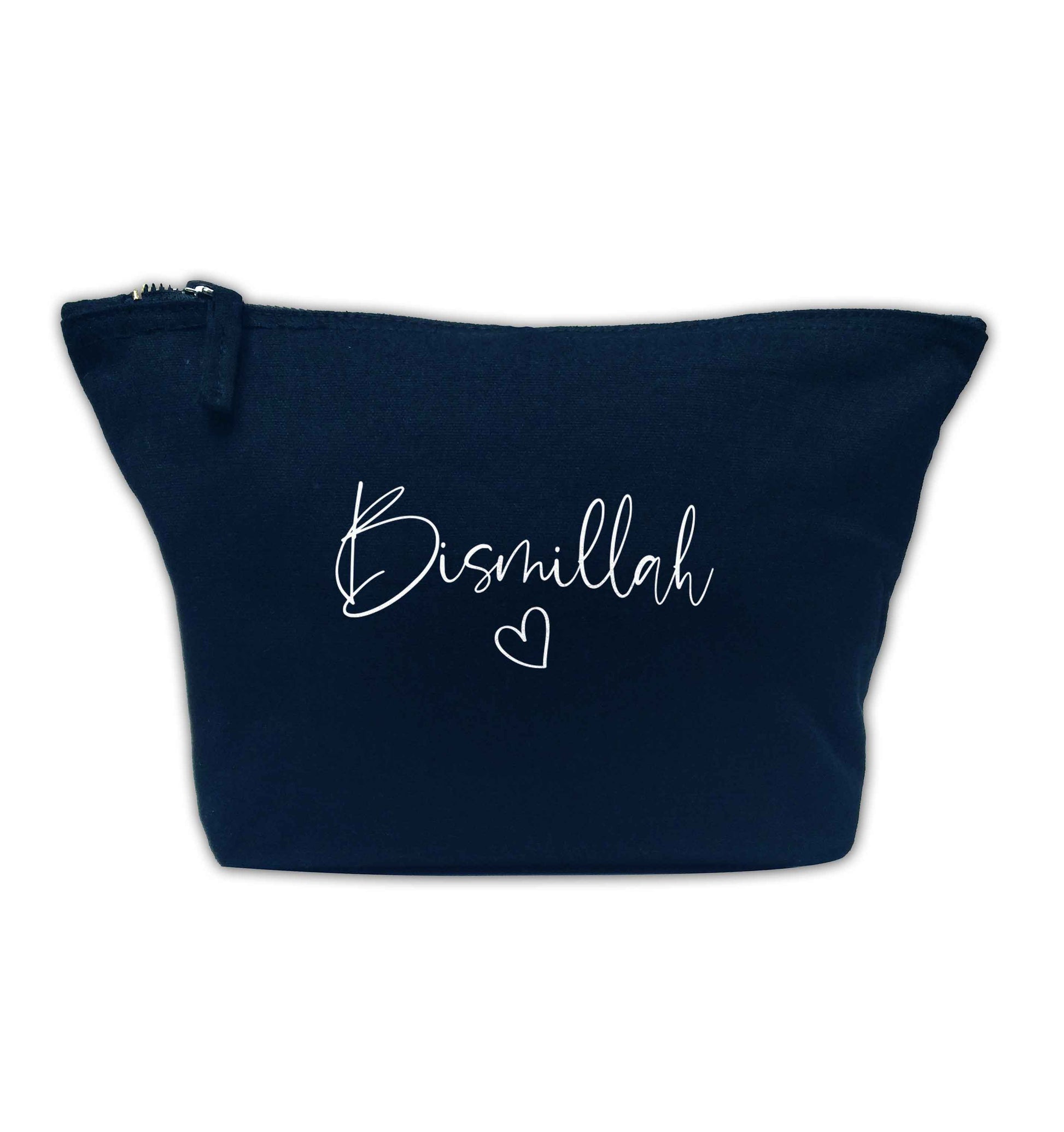 Bismillah navy makeup bag