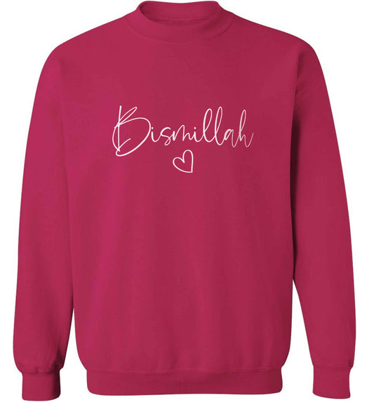 Bismillah adult's unisex pink sweater 2XL