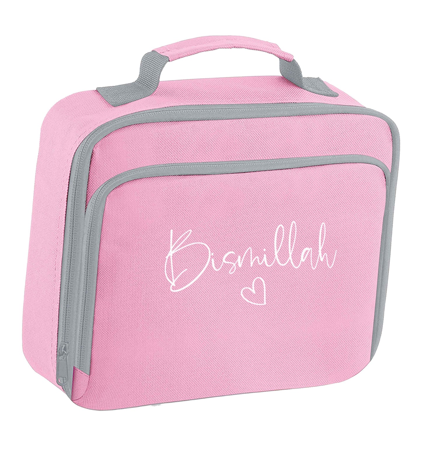Bismillah insulated pink lunch bag cooler