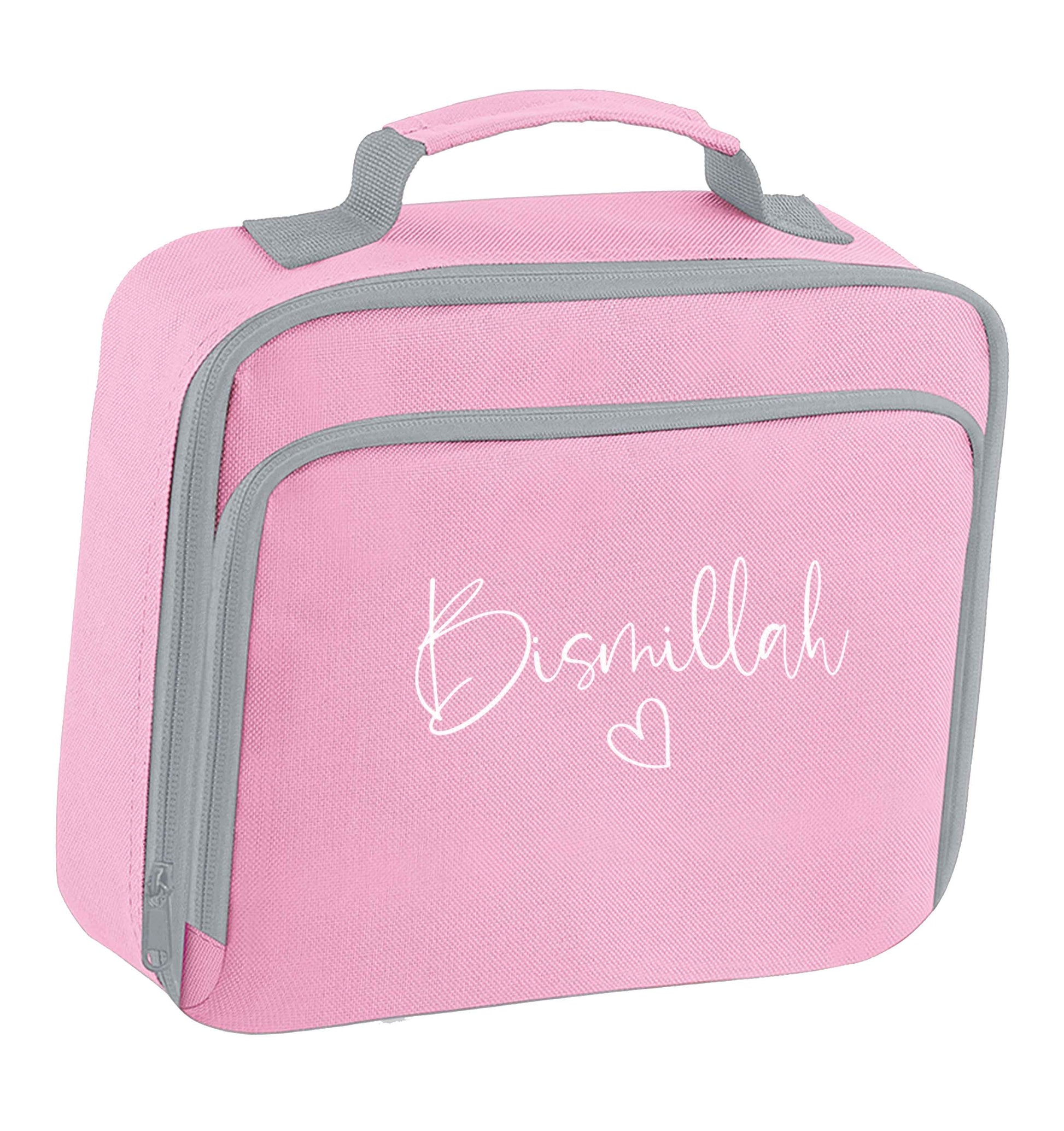 Bismillah insulated pink lunch bag cooler
