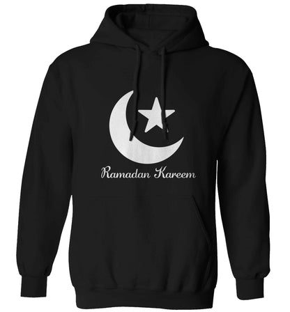 Ramadan kareem adults unisex black hoodie 2XL