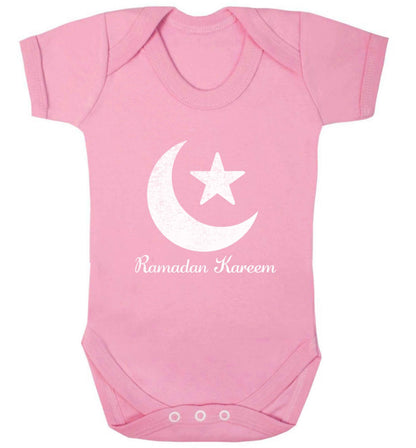 Ramadan kareem baby vest pale pink 18-24 months