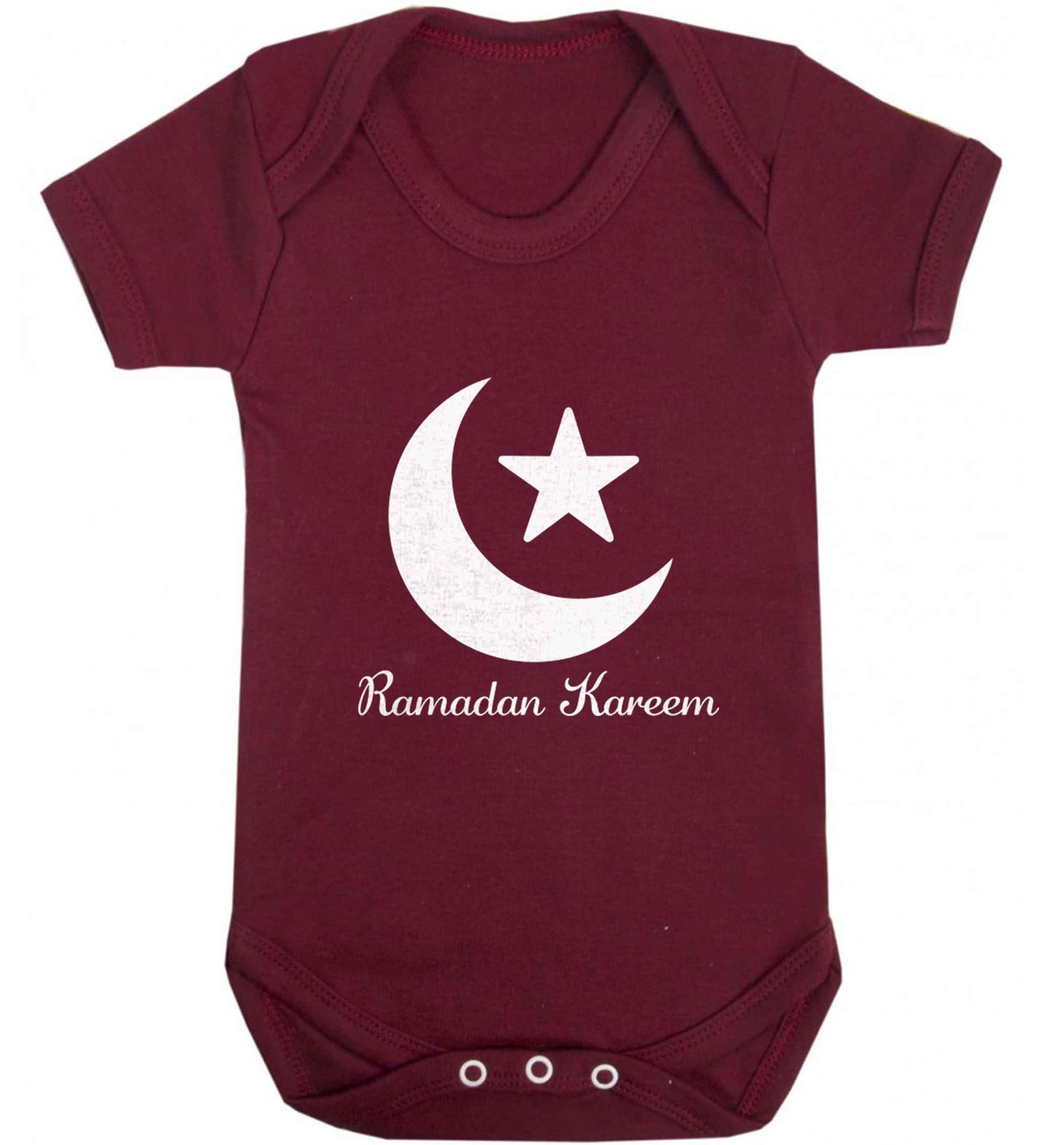 Ramadan kareem baby vest maroon 18-24 months