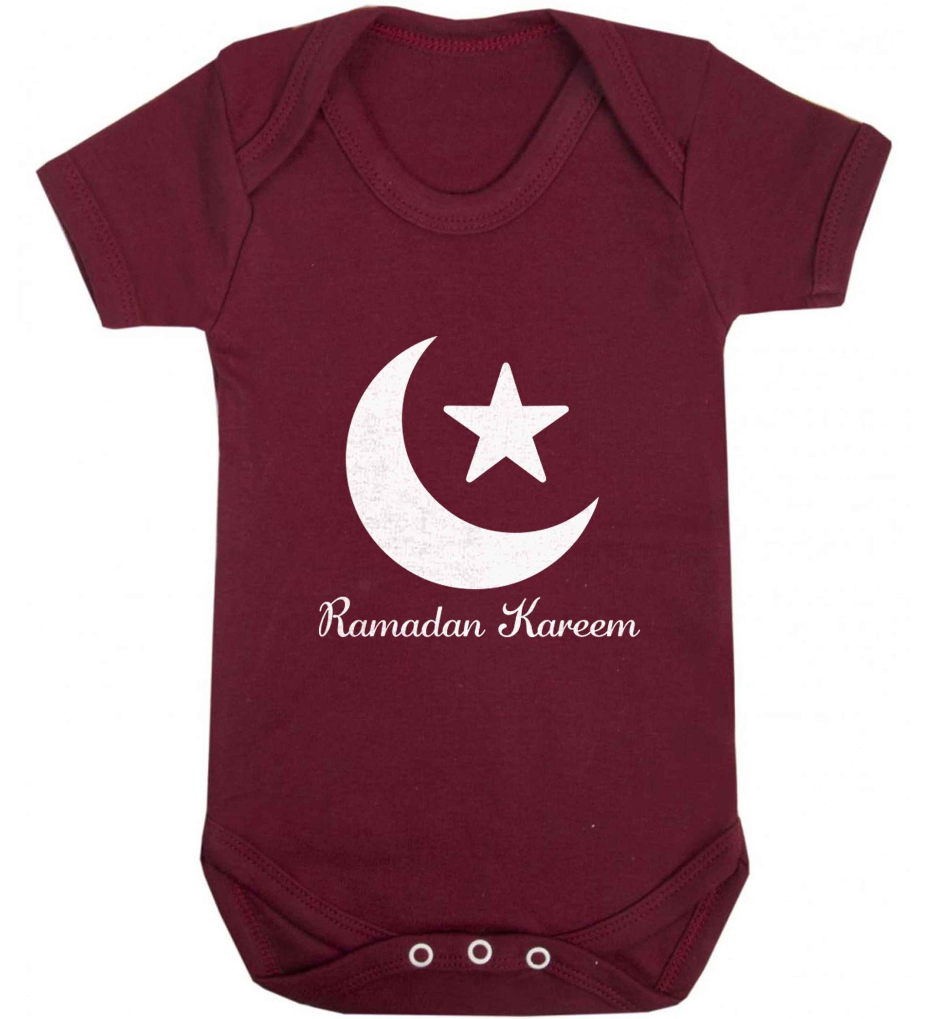 Ramadan kareem baby vest maroon 18-24 months