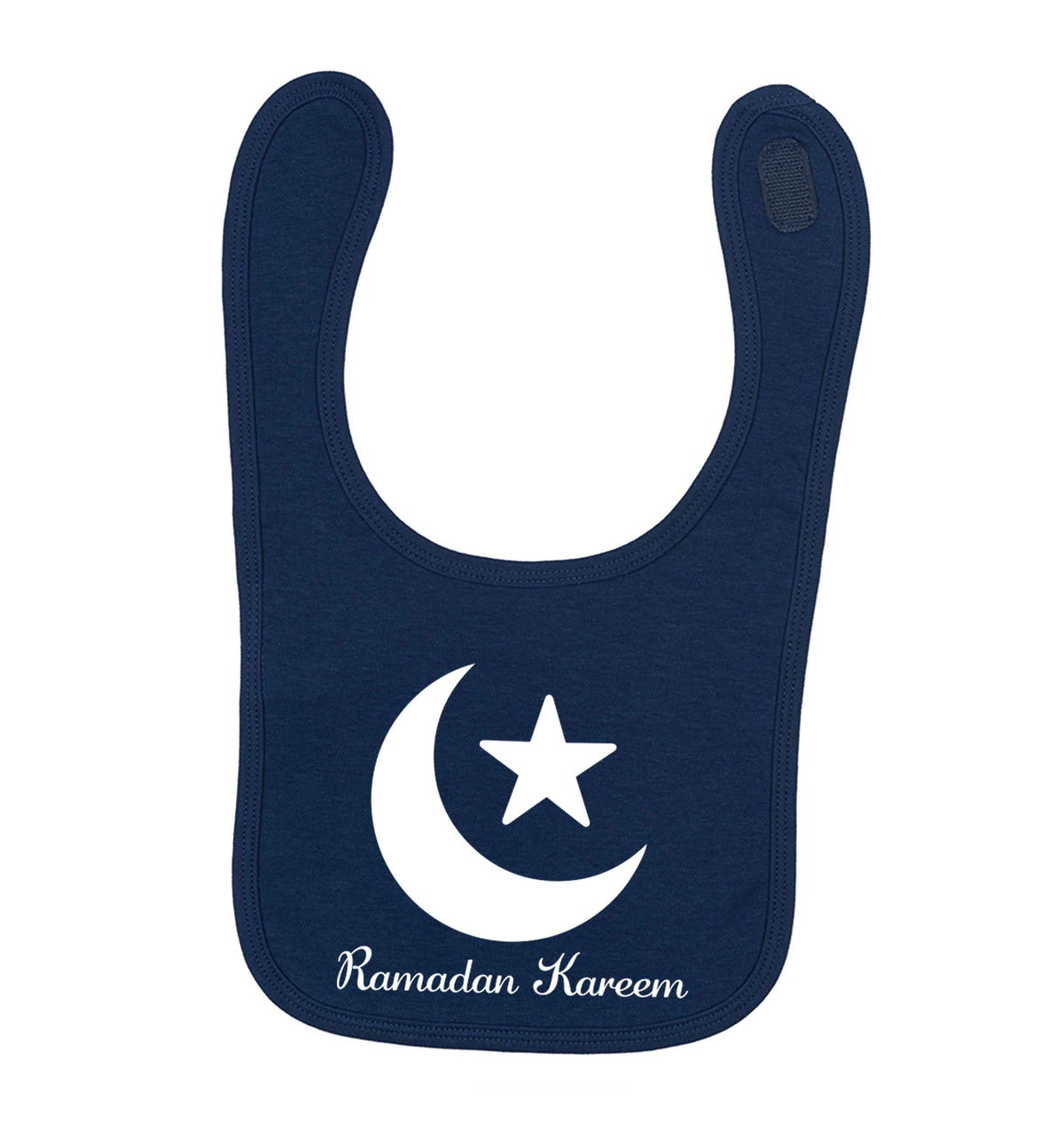 Ramadan kareem navy baby bib