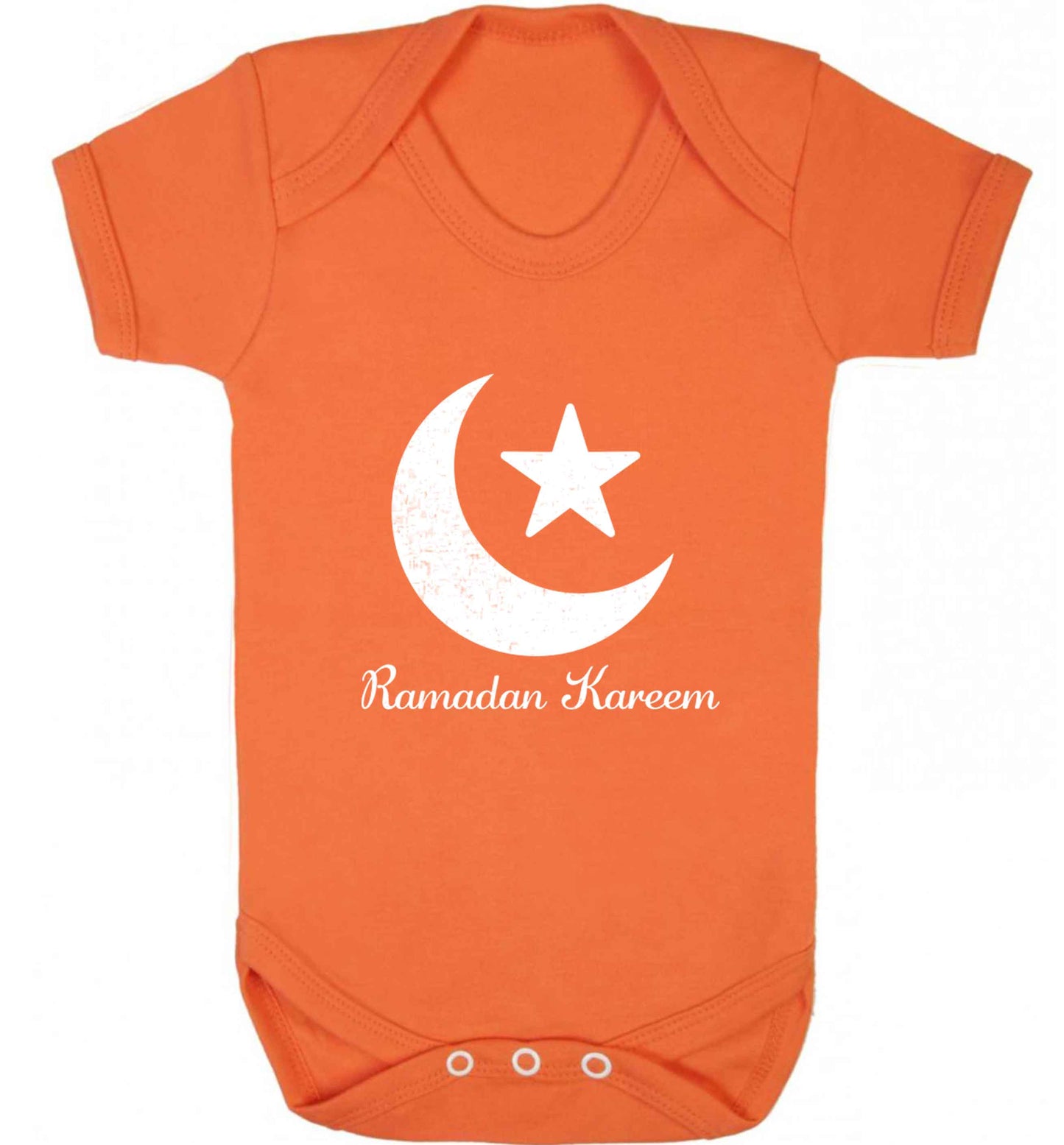 Ramadan kareem baby vest orange 18-24 months