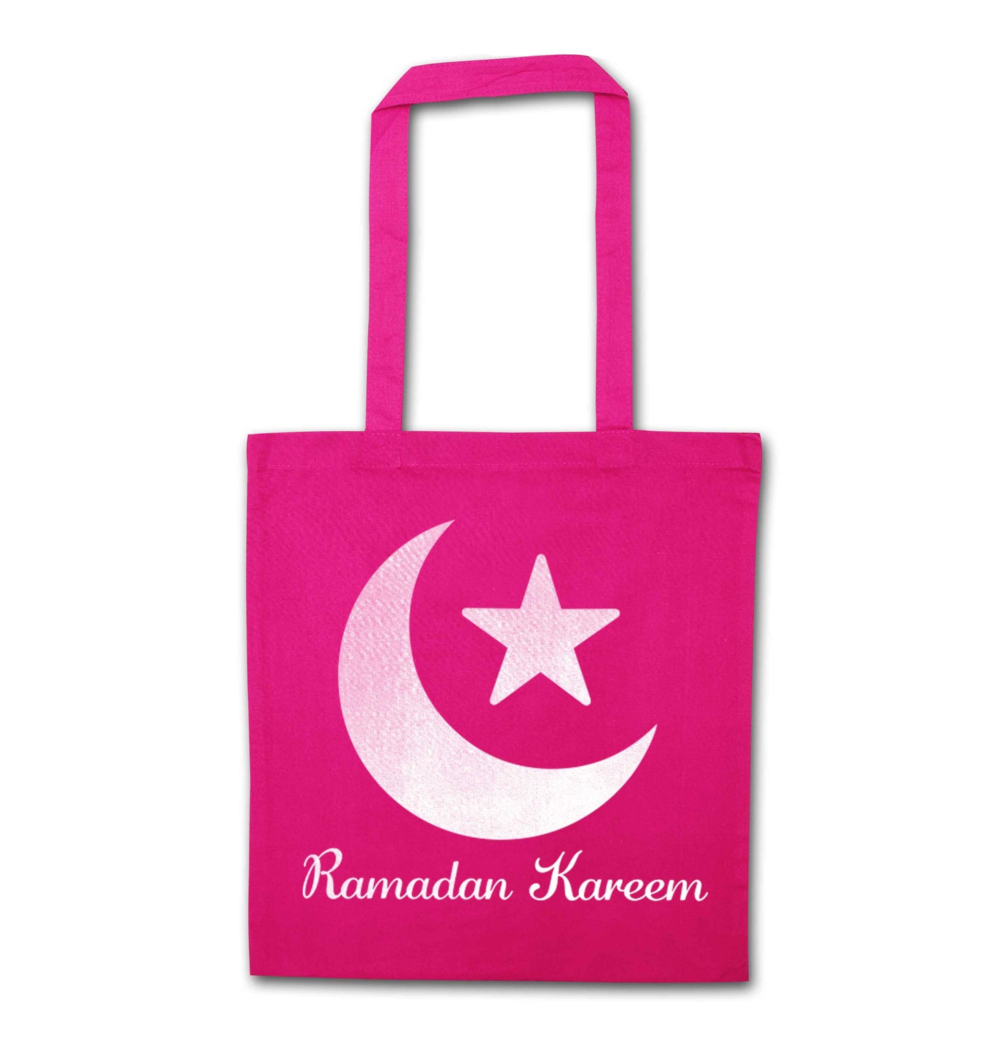 Ramadan kareem pink tote bag