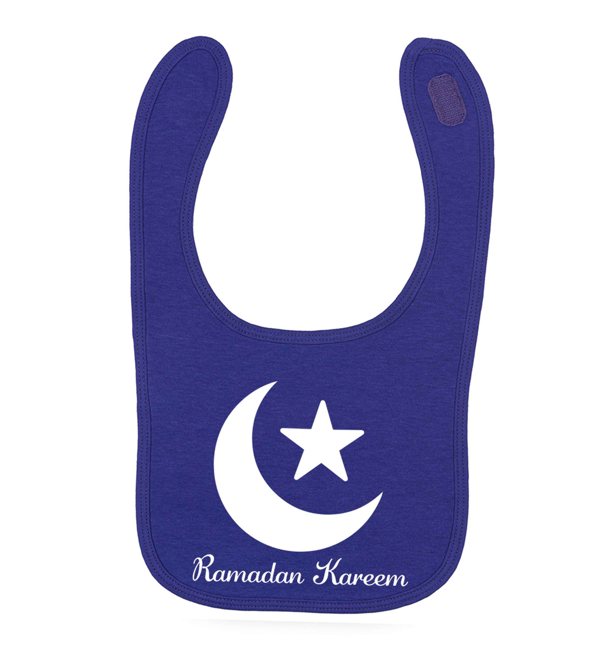 Ramadan kareem purple baby bib