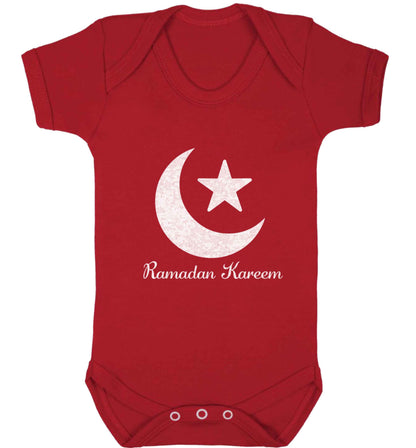 Ramadan kareem baby vest red 18-24 months