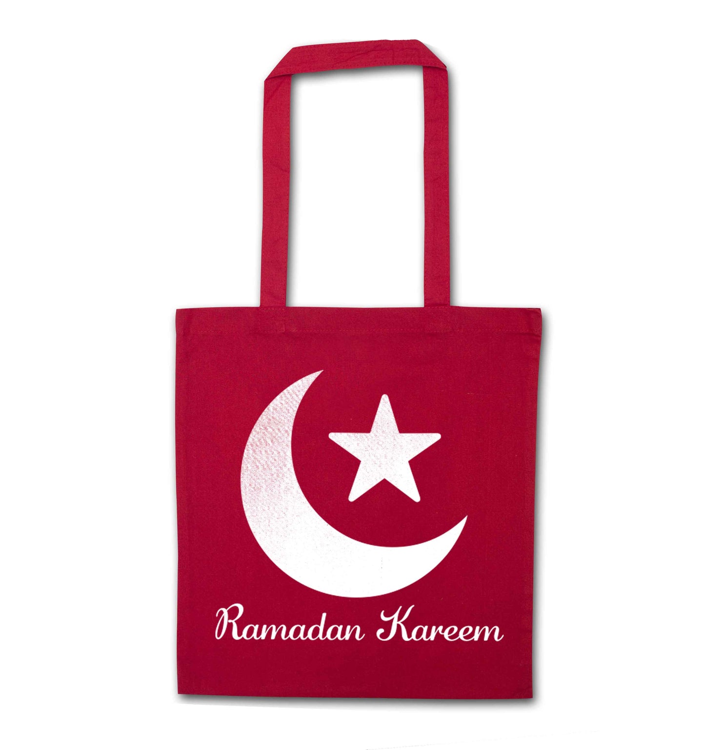 Ramadan kareem red tote bag