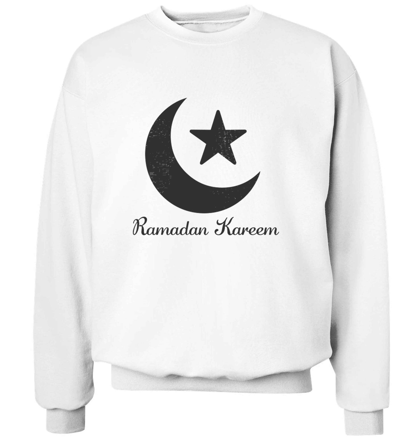 Ramadan kareem adult's unisex white sweater 2XL