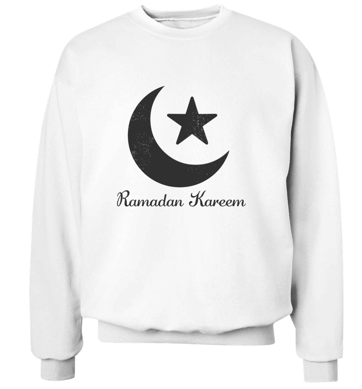 Ramadan kareem adult's unisex white sweater 2XL