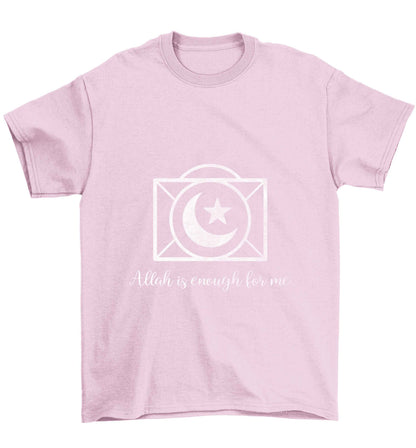 Allah is enough for me Children's light pink Tshirt 12-13 Years