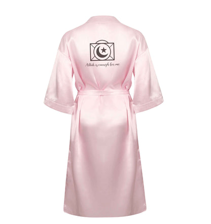 Allah is enough for me XL/XXL pink ladies dressing gown size 16/18