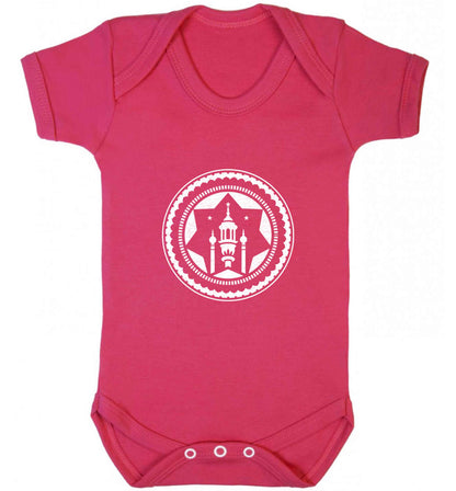 mosque baby vest dark pink 18-24 months