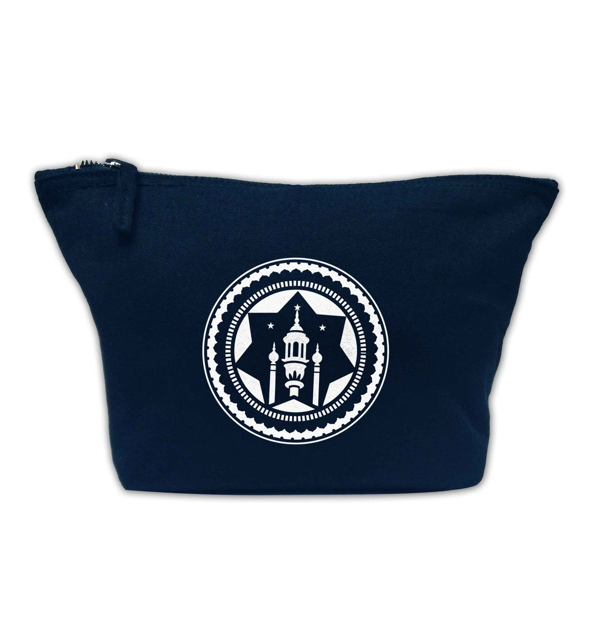 mosque navy makeup bag