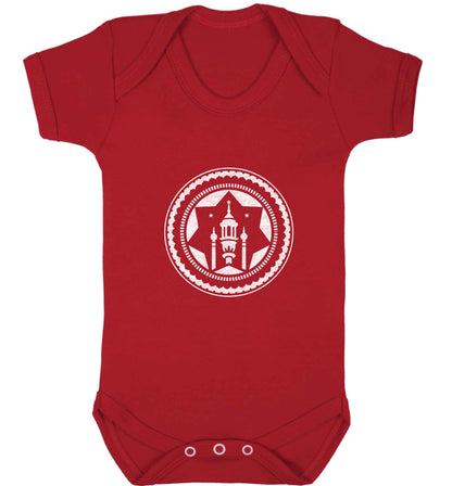 mosque baby vest red 18-24 months