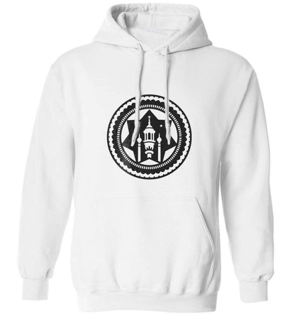 mosque adults unisex white hoodie 2XL