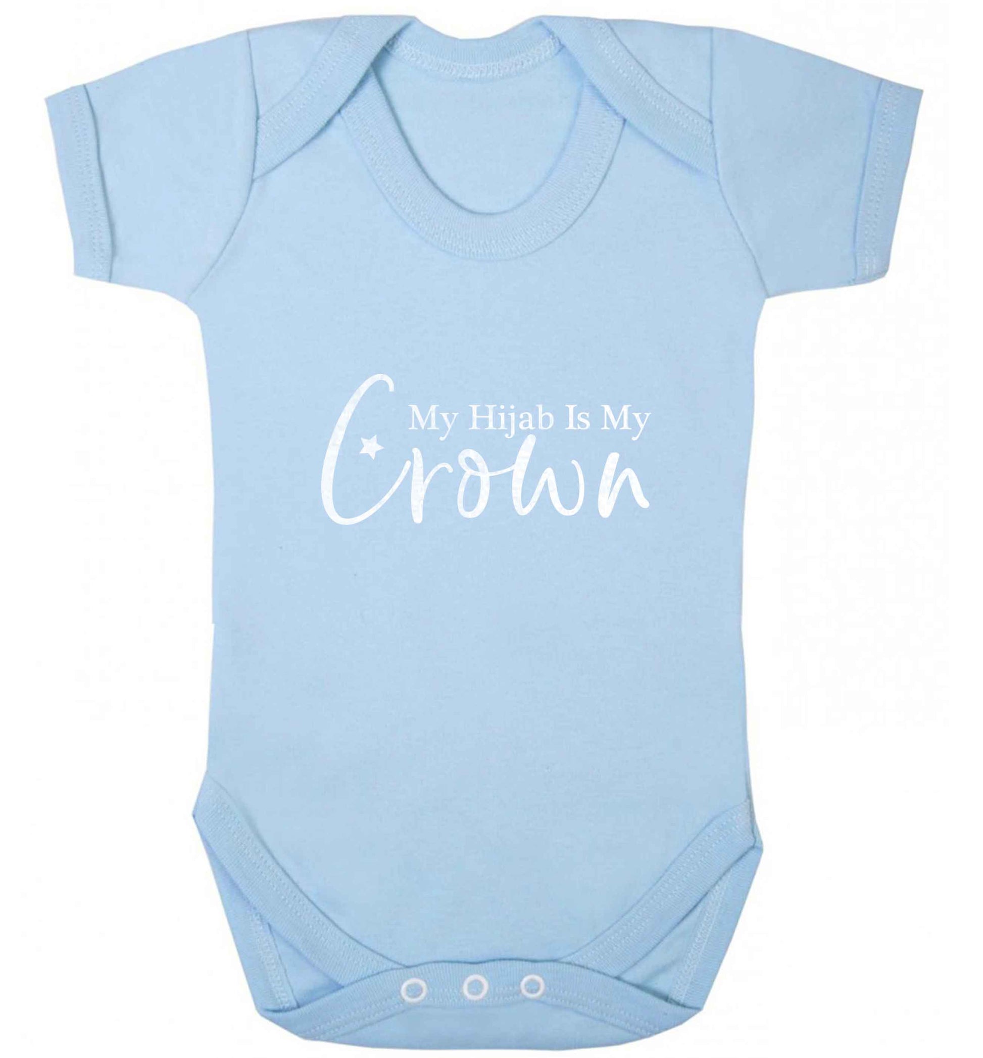 My hijab is my crown baby vest pale blue 18-24 months